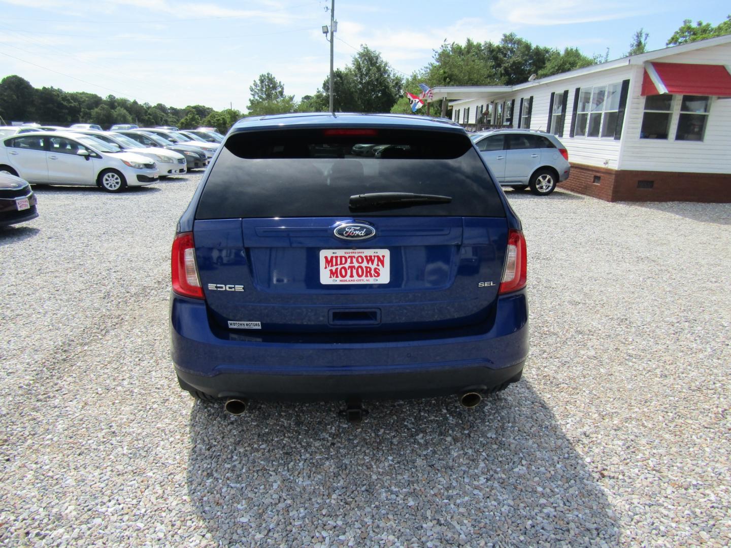 2013 Blue /Gray Ford Edge SEL FWD (2FMDK3JC6DB) with an 3.5L V6 DOHC 24V engine, Automatic transmission, located at 15016 S Hwy 231, Midland City, AL, 36350, (334) 983-3001, 31.306210, -85.495277 - Photo#6